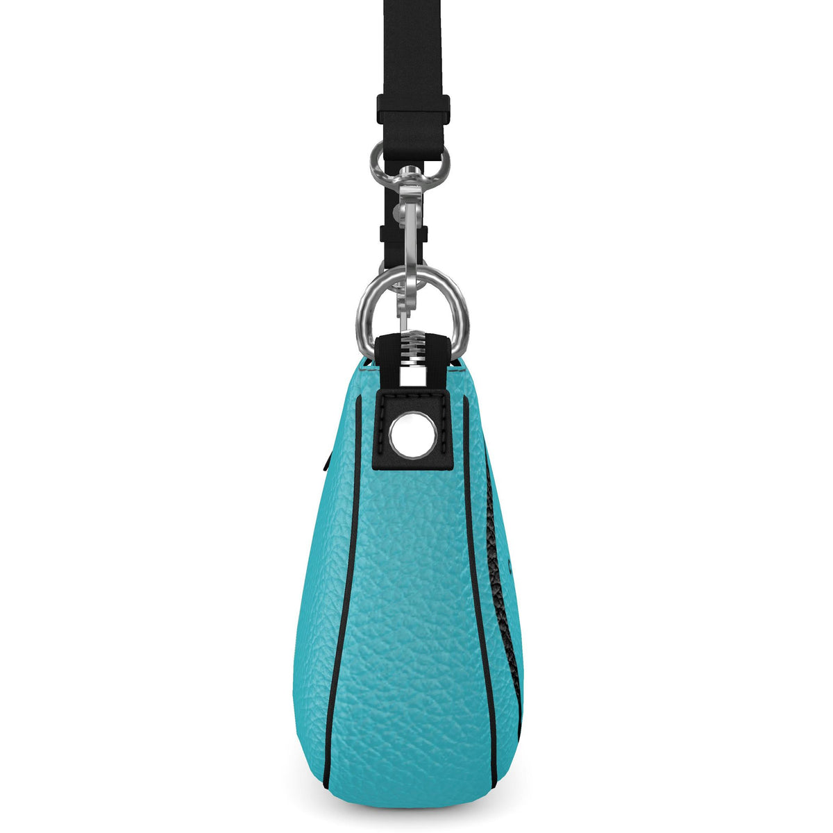 lerkane leather zip baguette