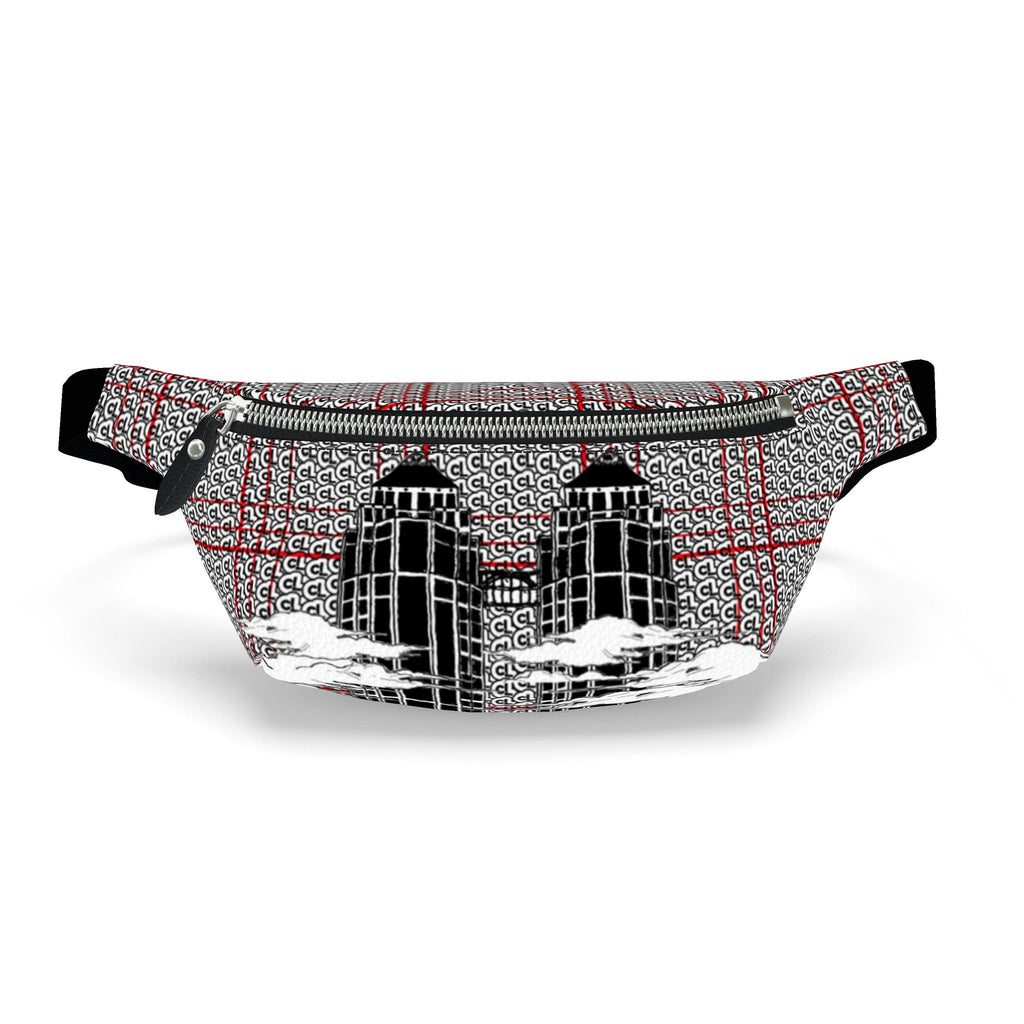 fedralle leather fanny pack - plaid