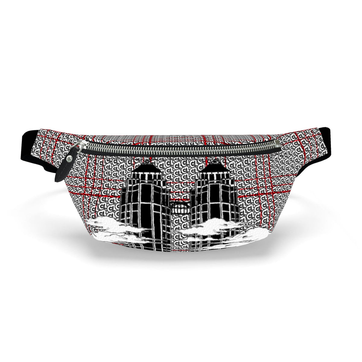 fedralle leather fanny pack - plaid