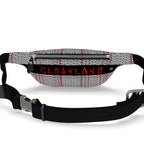 fedralle leather fanny pack - plaid