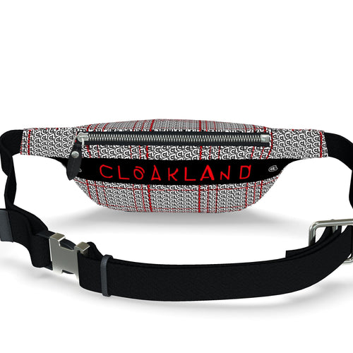 fedralle leather fanny pack - plaid