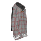fedralle fleece-lined cotton twill trench - plaid